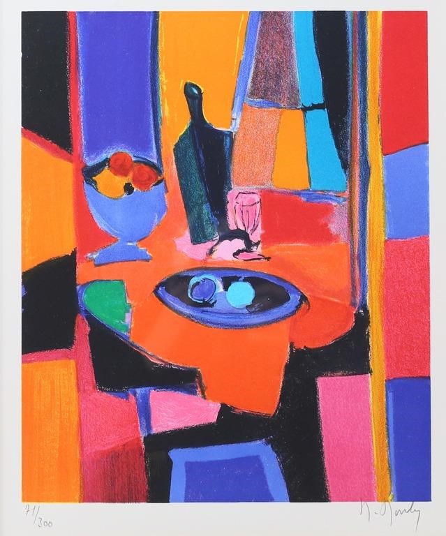 MARCEL MOULY LITHOGRAPH LA VERRE