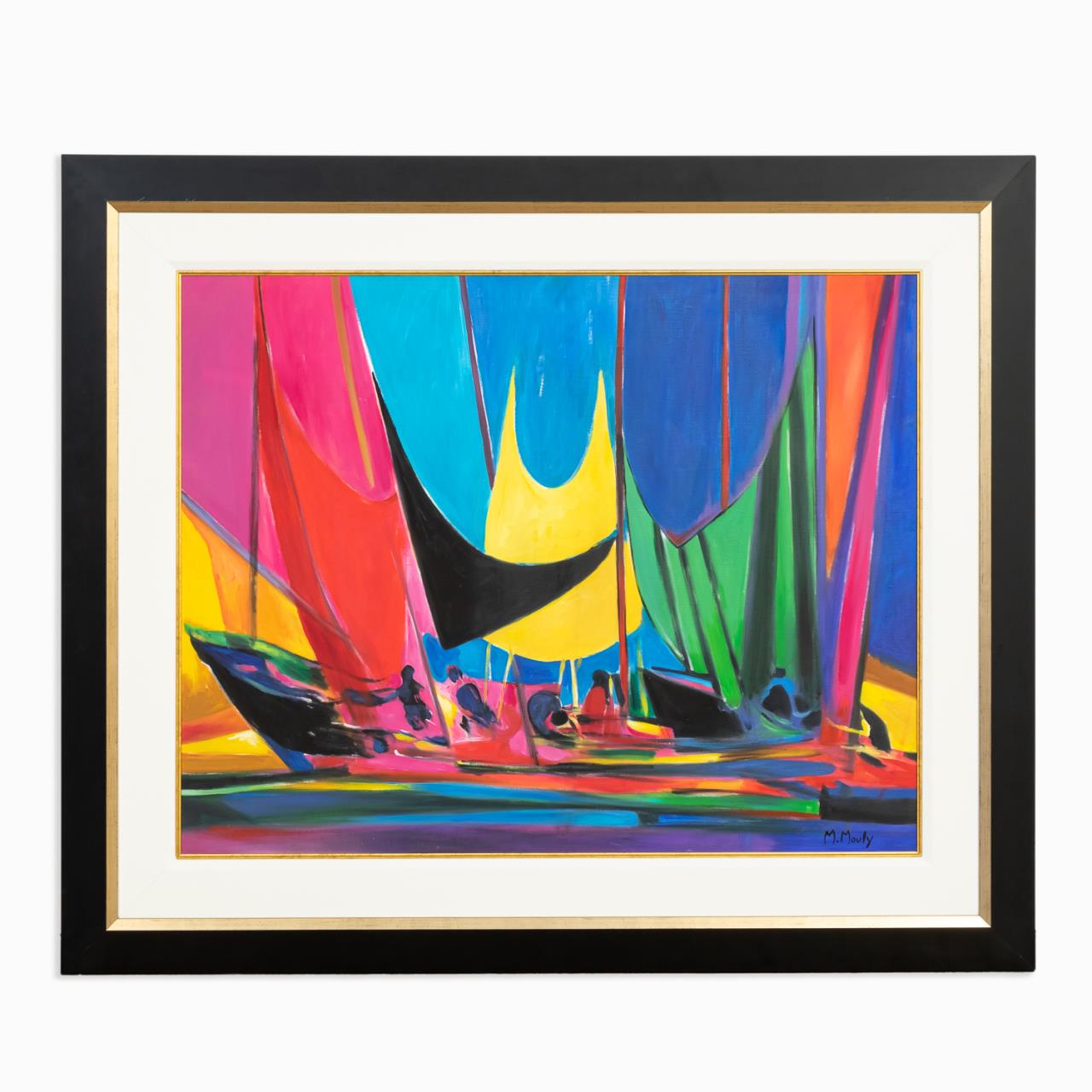 MARCEL MOULY OIL ON CANVAS "LES