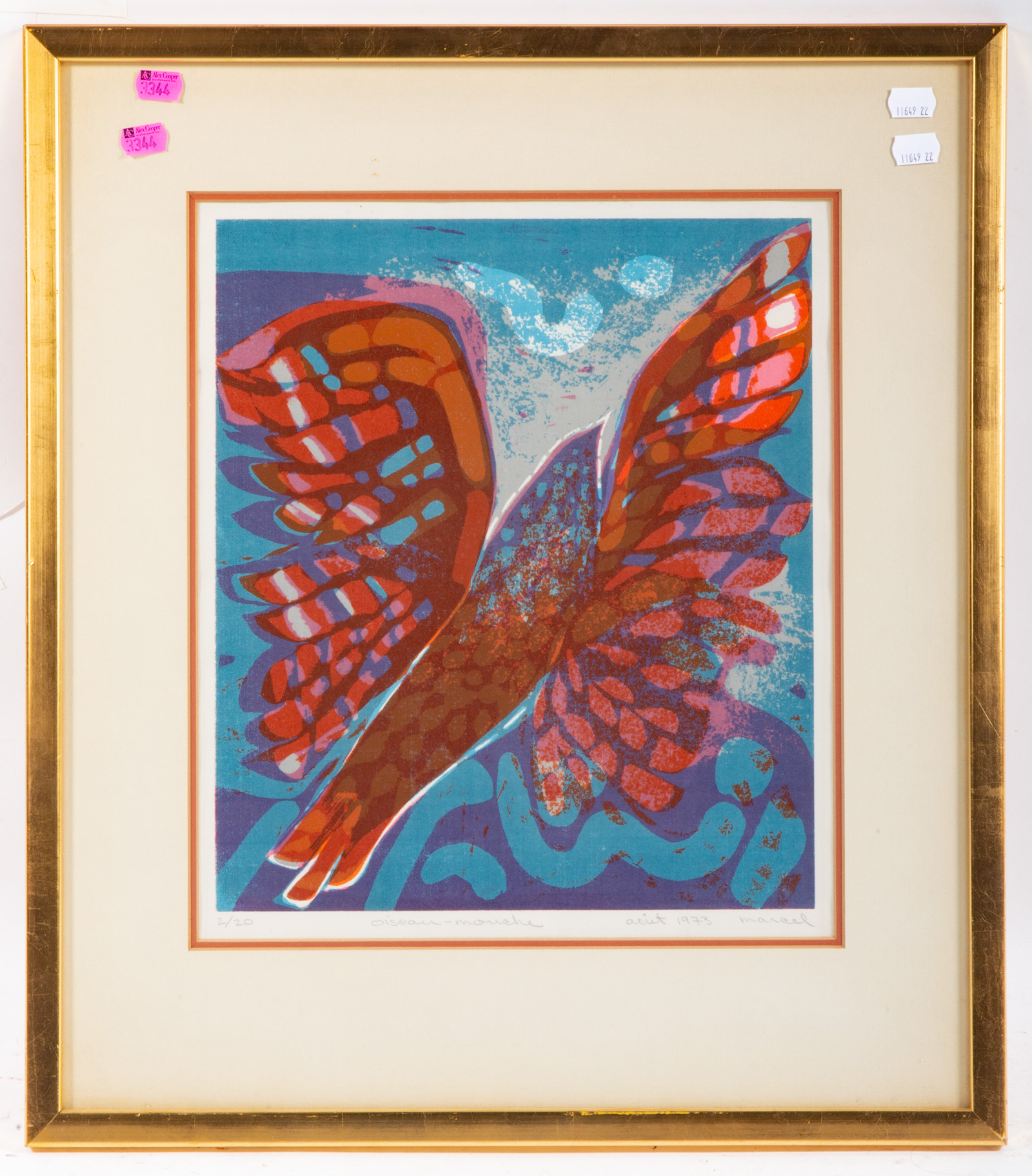 MARCEL. "OISEAU MOUCHE,"