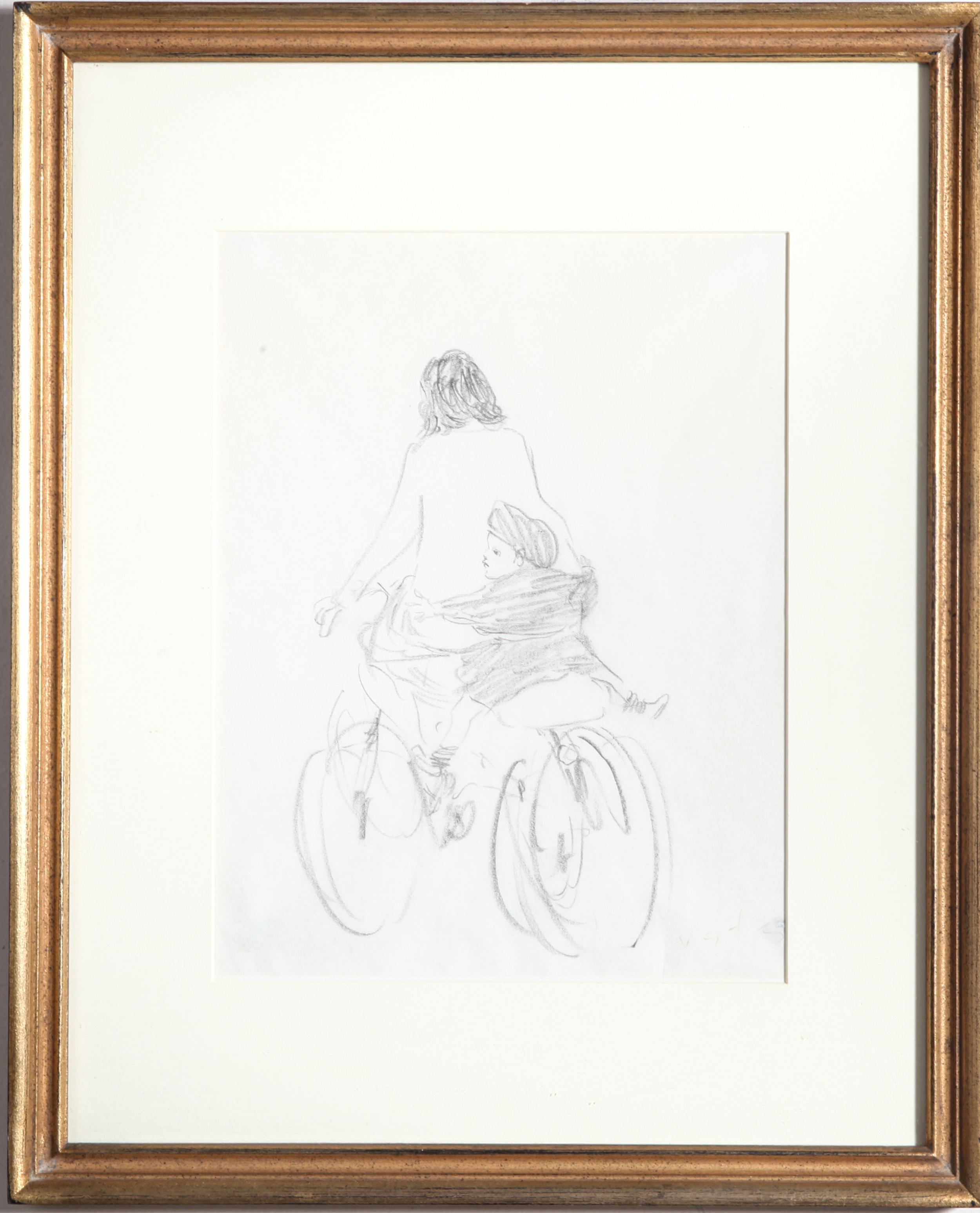 MARCEL VERTES "LADY & CHILD ON A