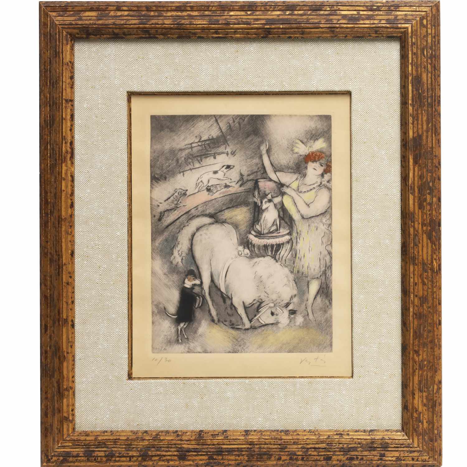 MARCEL VERTES, SIGNED ETCHING