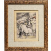 MARCEL VERTES, SIGNED ETCHING