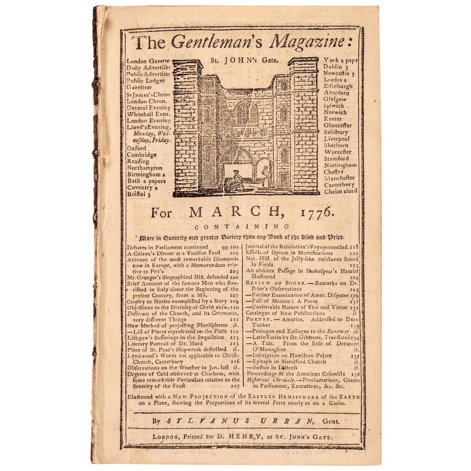 MARCH 1776 ISSUE OF THE