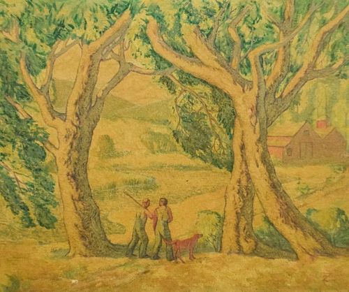 MARCO ZIM OIL ON WOOD PANEL