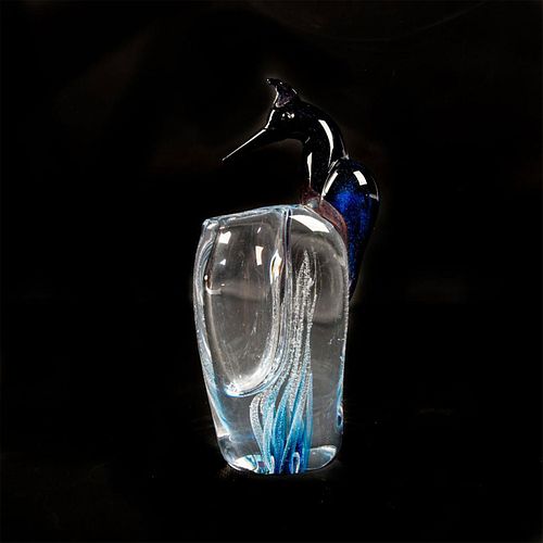 MARCOLIN ART CRYSTAL GLASS VASE,
