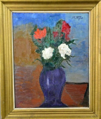MARCOS TIGLIO OIL ON BOARDFloral
