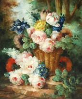 MARCUS ELBECO (20THC.) FLORAL