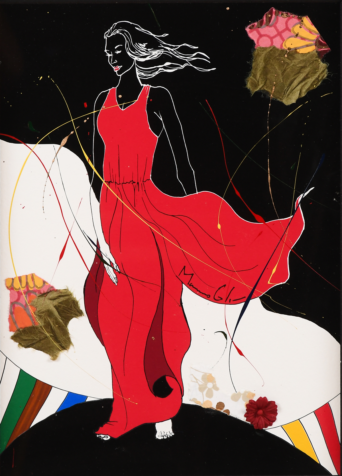 MARCUS GLENN MIXED MEDIA: ''Walk to