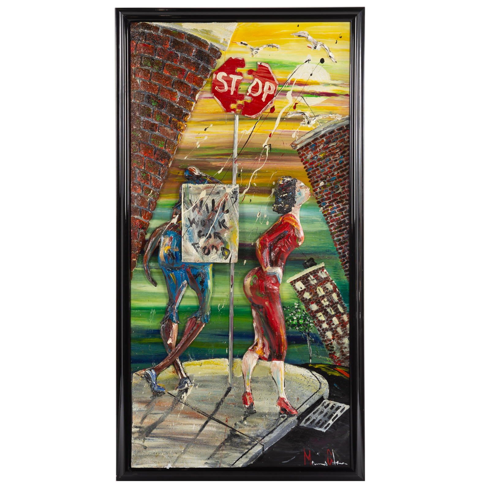 MARCUS GLENN. "WILL WORK FOR FOOD,"