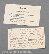 [Mardi Gras] hand-written note