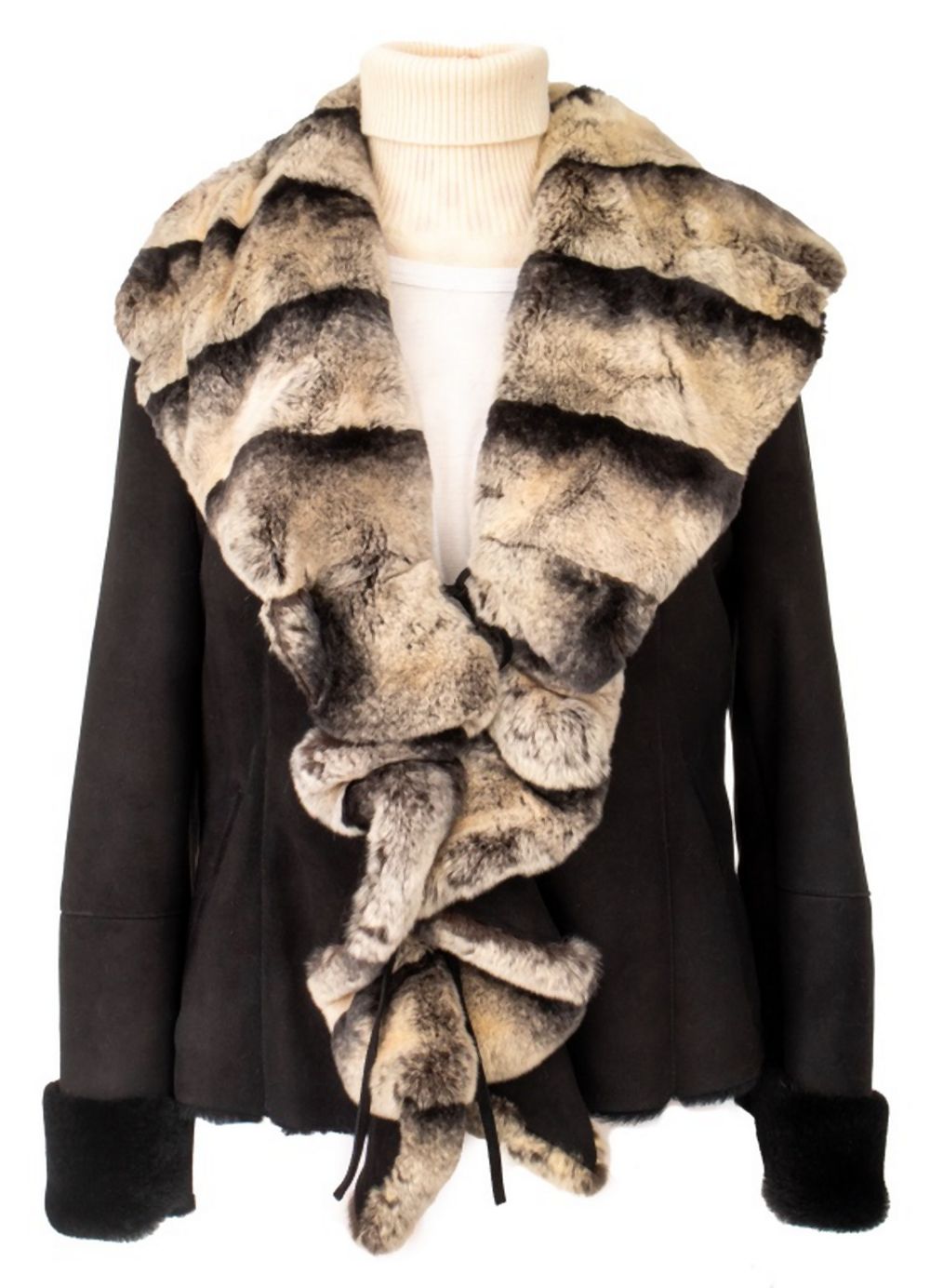 MARENGO CHINCHILLA-TRIMMED & MOUTON
