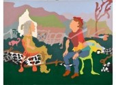 Margery King Albright oil on c