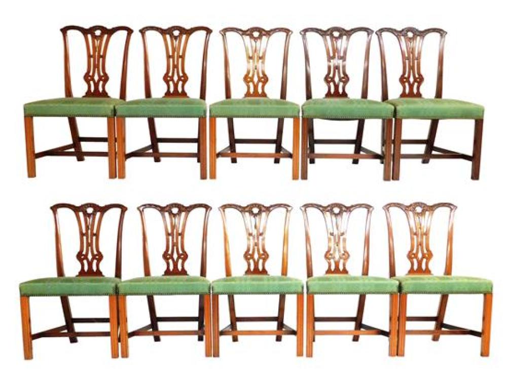 MARGOLIS, TEN MAHOGANY DINING