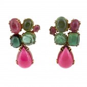MARGOT MCKINNEY 18K YG & TOURM