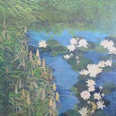 MARGOT STEWART OIL ON CANVAS,