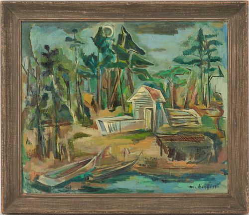 MARGUERITE BURGESS O/C LANDSCAPE