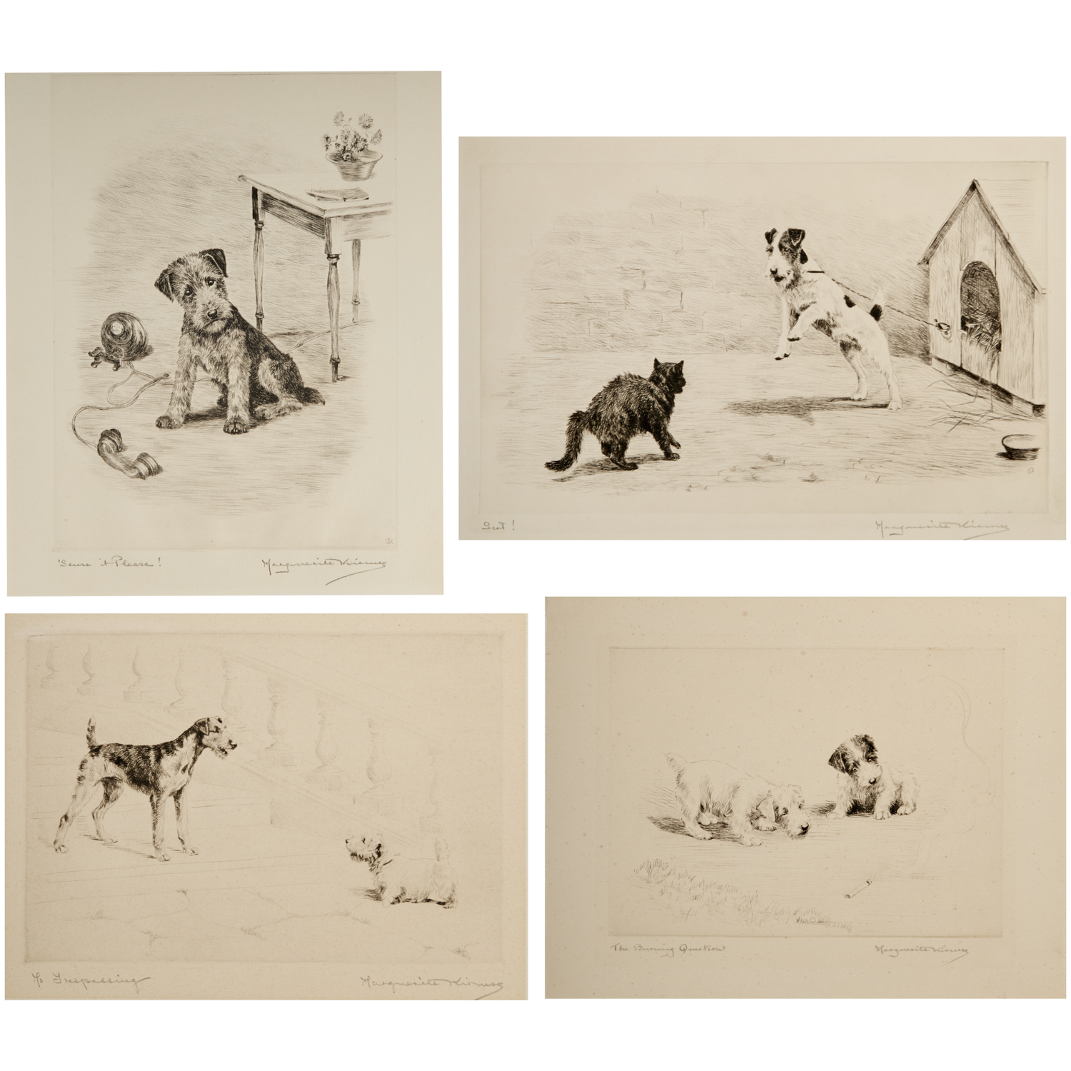 MARGUERITE KIRMSE, (4) ETCHINGS