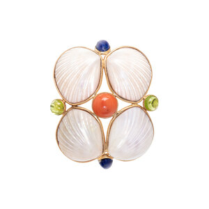 MARGUERITE STIX, YELLOW GOLD, SHELL