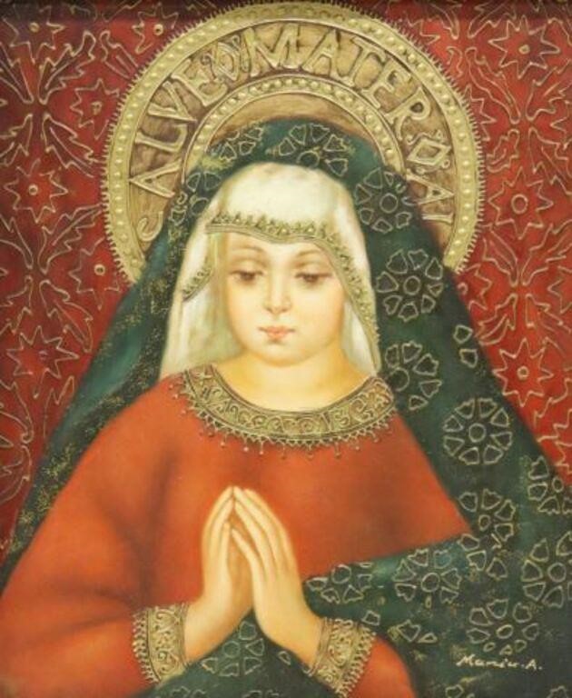 MARIA A. (20TH C.) OIL PAINTING