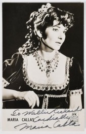 MARIA CALLAS SIGNED PHOTOGRAPH