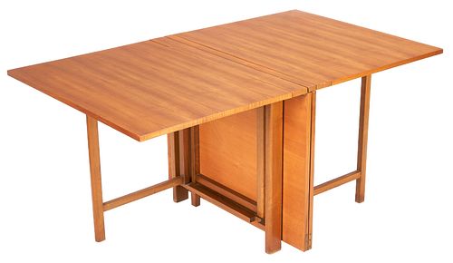 MARIA DROP-LEAF TEAK DINING TABLE