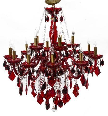 MARIA THERESA STYLE RED CRYSTAL