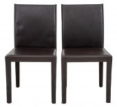 MARIA YEE BROWN FAUX LEATHER D