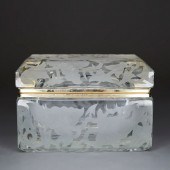 MARIALYCE HAWKE ETCHED GLASS J