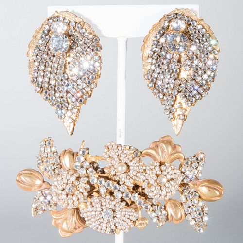 MARIAM HASKELL GILT-METAL AND