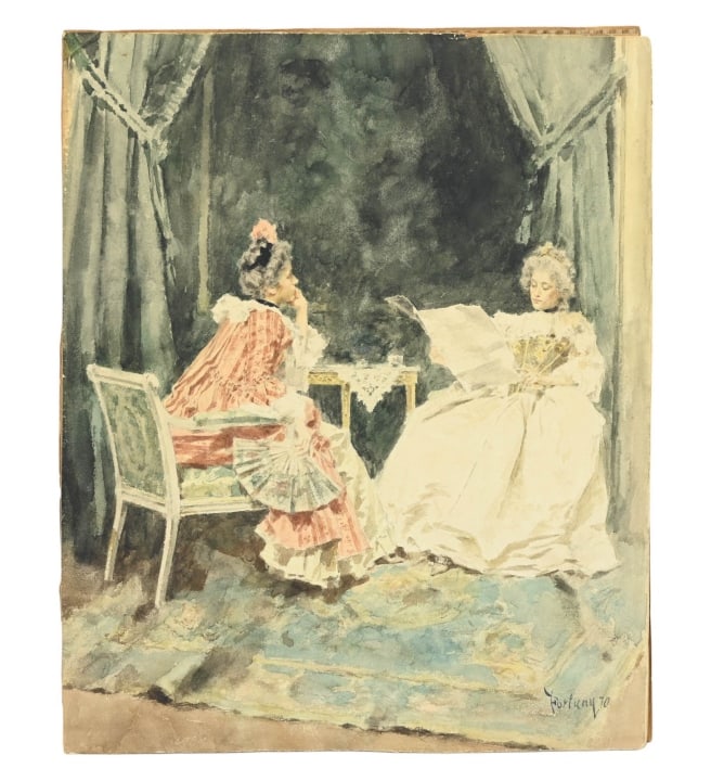 MARIANO FORTUNY SIGNED WATERCOLOR