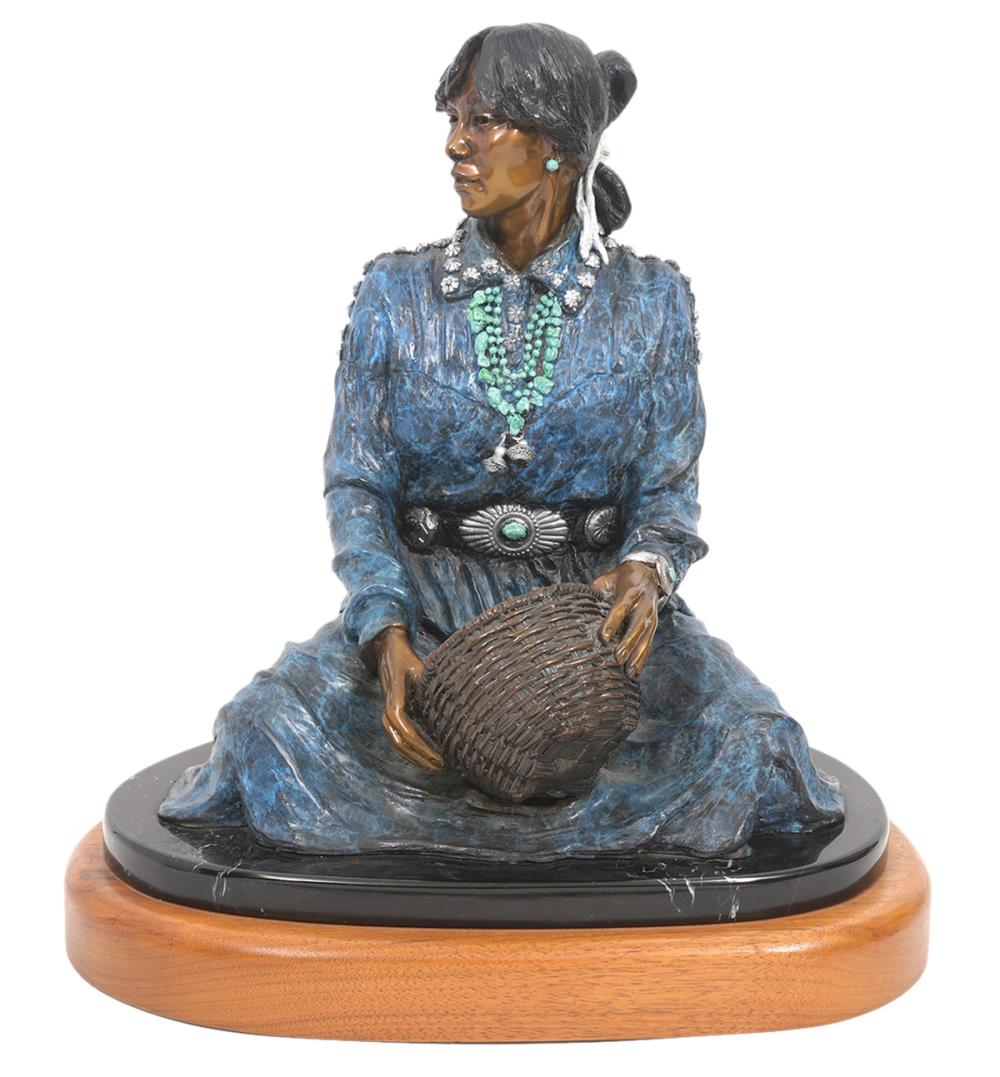MARIE BARBERA BRONZE SCULPTURE