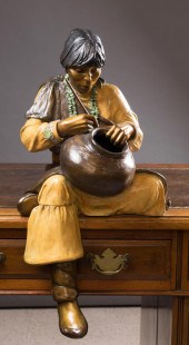 MARIE BARBERA BRONZE SCULPTURE