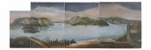Marie Collette 4-panel mural "