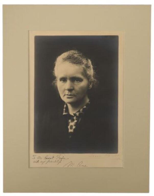 MARIE CURIE SIGNED & INSCRIBED