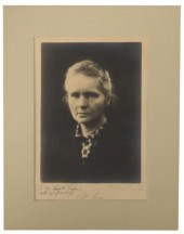 MARIE CURIE SIGNED & INSCRIBED