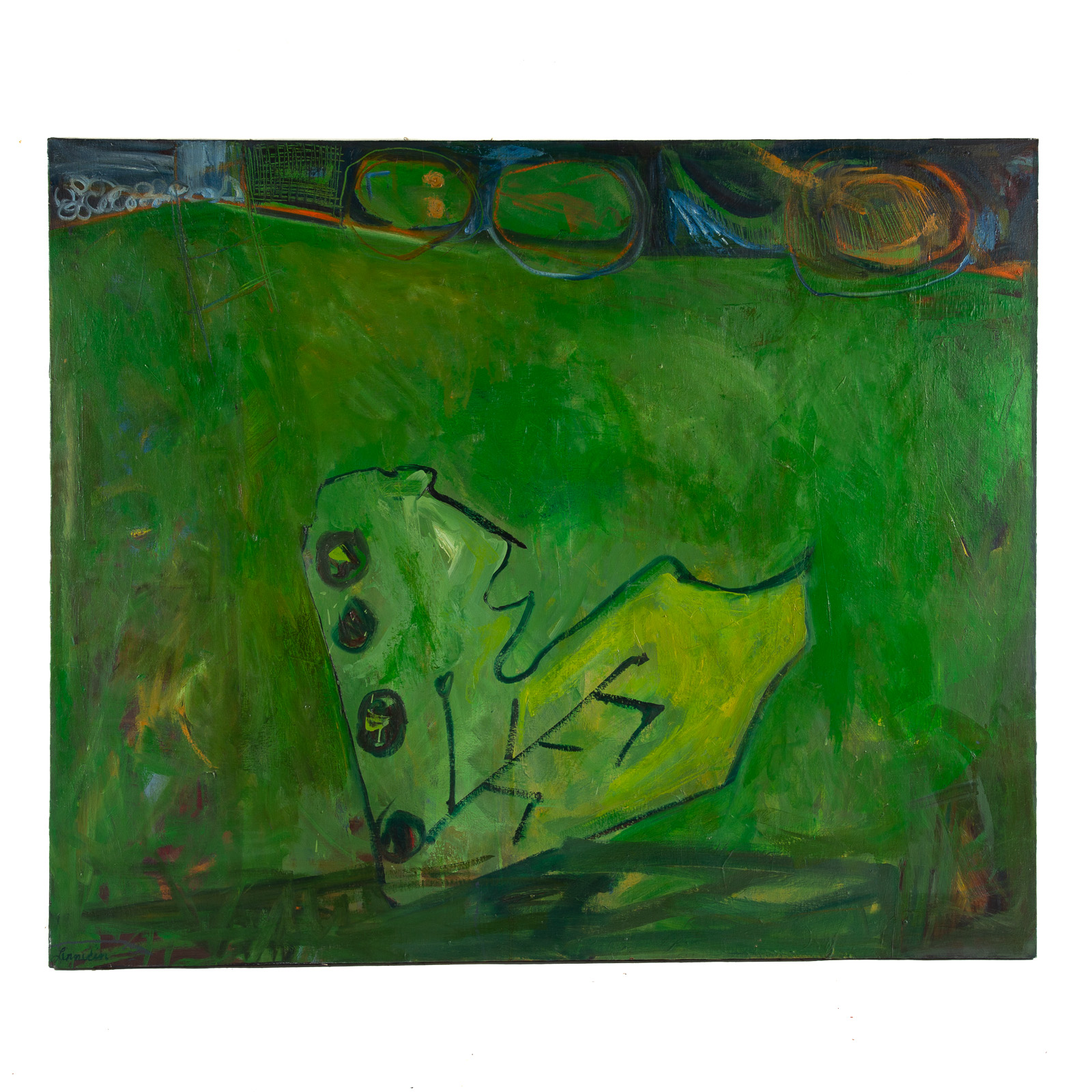MARIE LINNEKIN. "M.R. (GREEN)," OIL