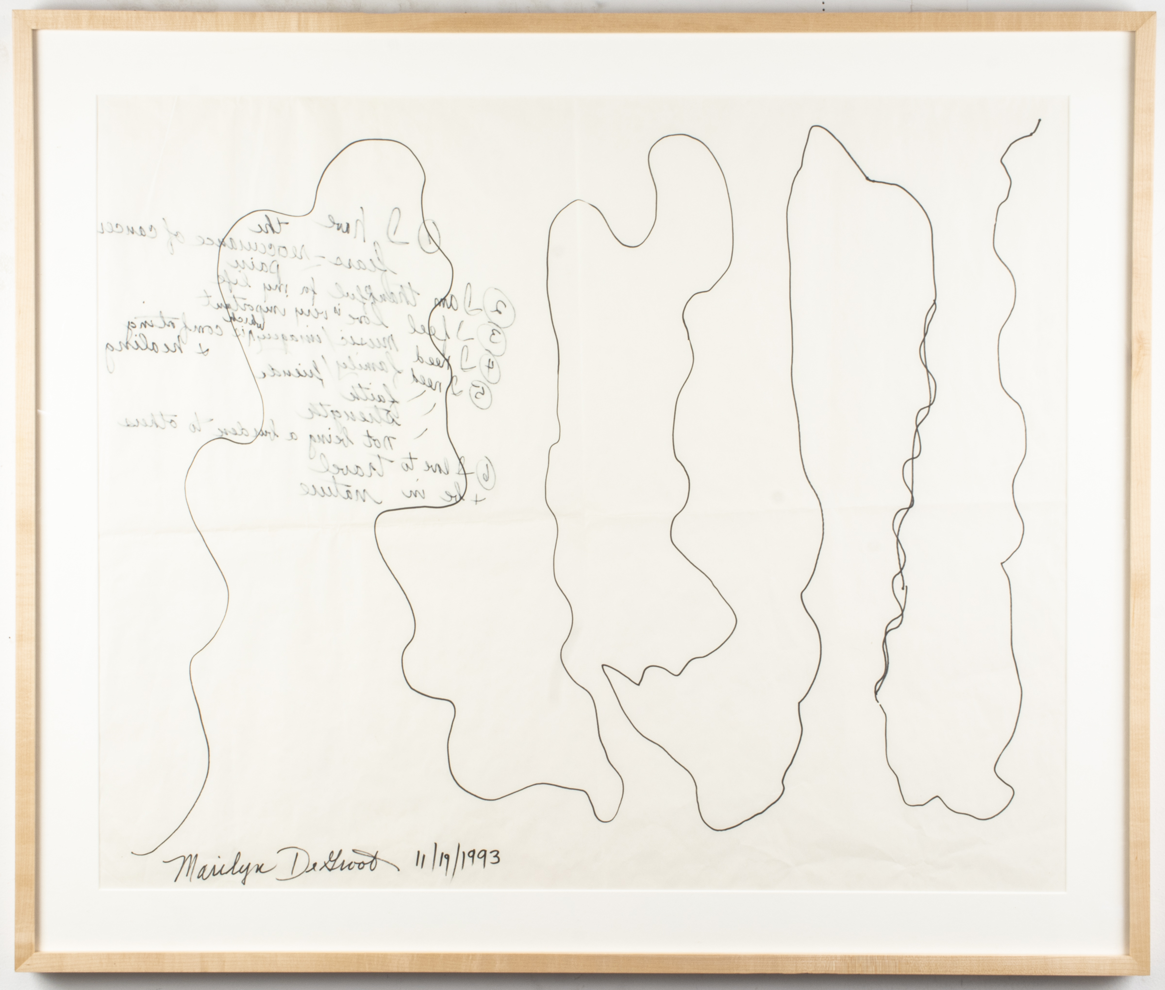 MARILYN DEGROOT, LETTER TO
