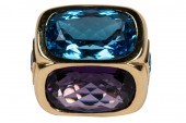 MARINA B 18 KARAT GOLD, AMETHY