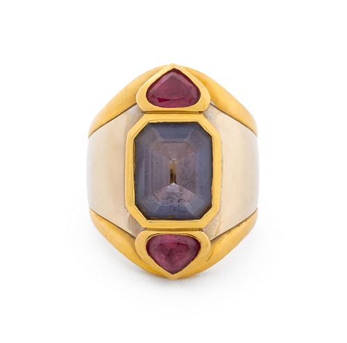 MARINA B 18K GOLD AMETHYST &AMP;