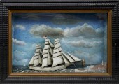 MARINE DIORAMA SHADOWBOX OF AN