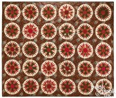 MARINER'S COMPASS CHINTZ QUILT