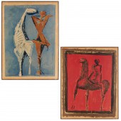MARINO MARINI, (2) LITHOGRAPHS