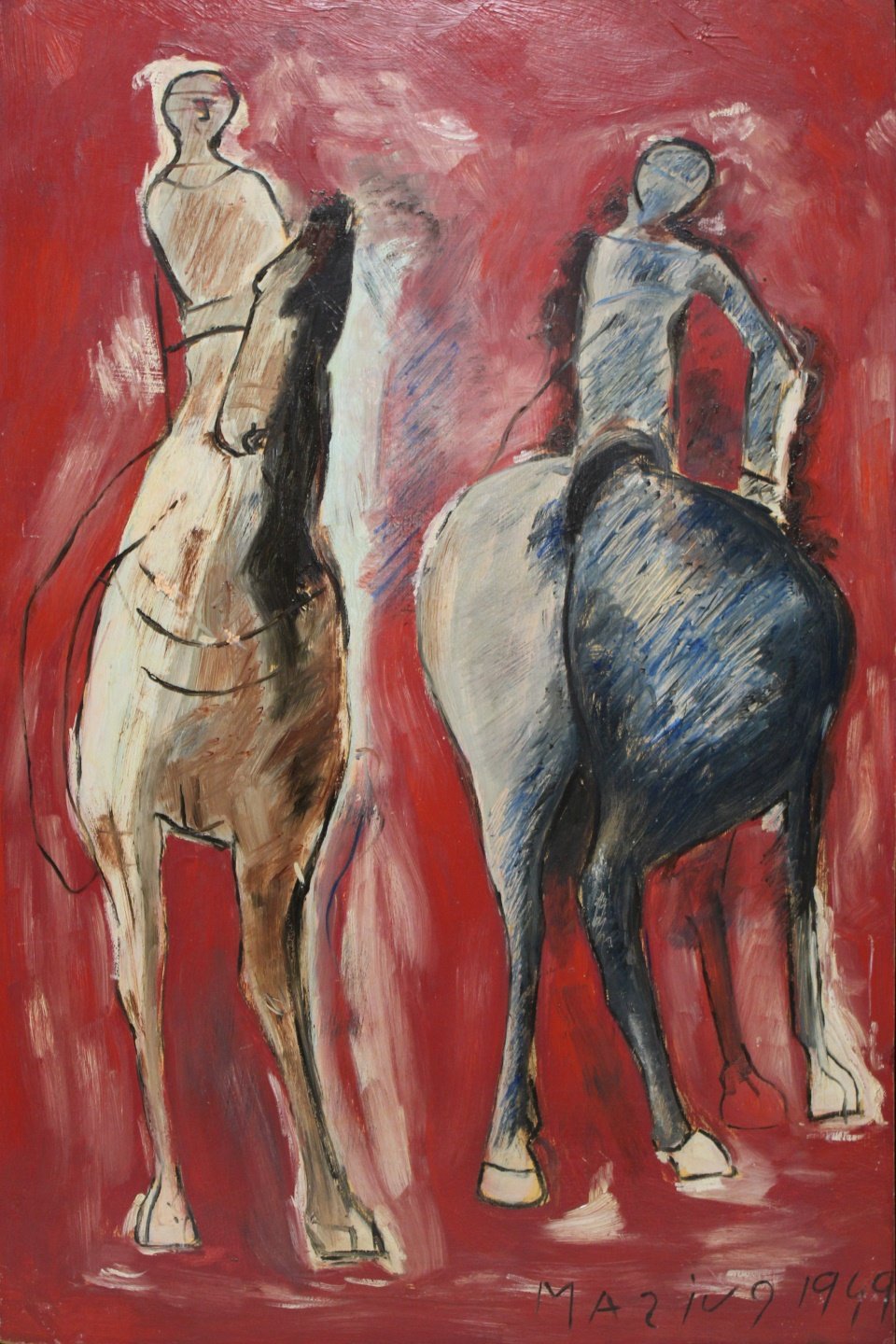 MARINO MARINI (AFTER). Red Horses