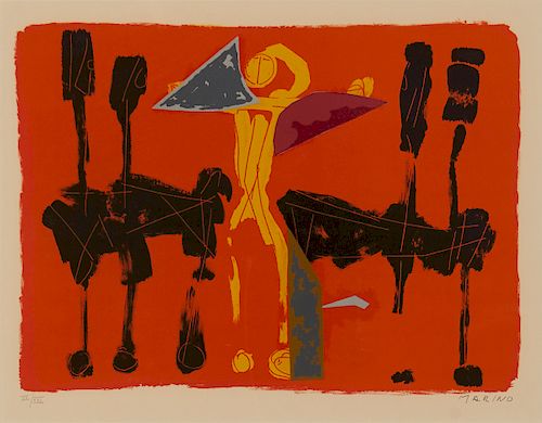 MARINO MARINI, LITHO, CHEVAUX ET