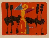 MARINO MARINI, LITHO, CHEVAUX
