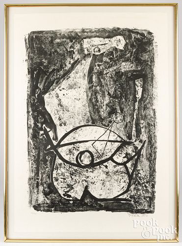MARINO MARINI SIGNED ABSTRACT