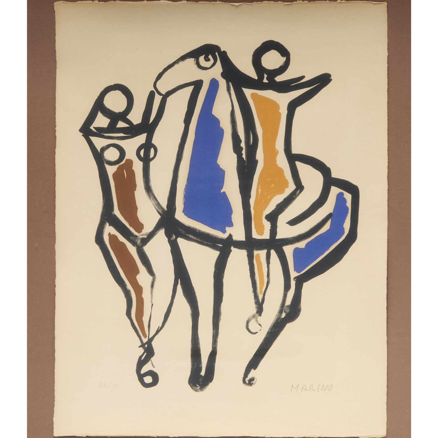 MARINO MARINI, SIGNED LITHOGRAPH,