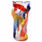 Mario Badioli art glass vase,