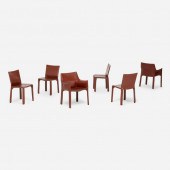 Mario Bellini. Cab chairs, set