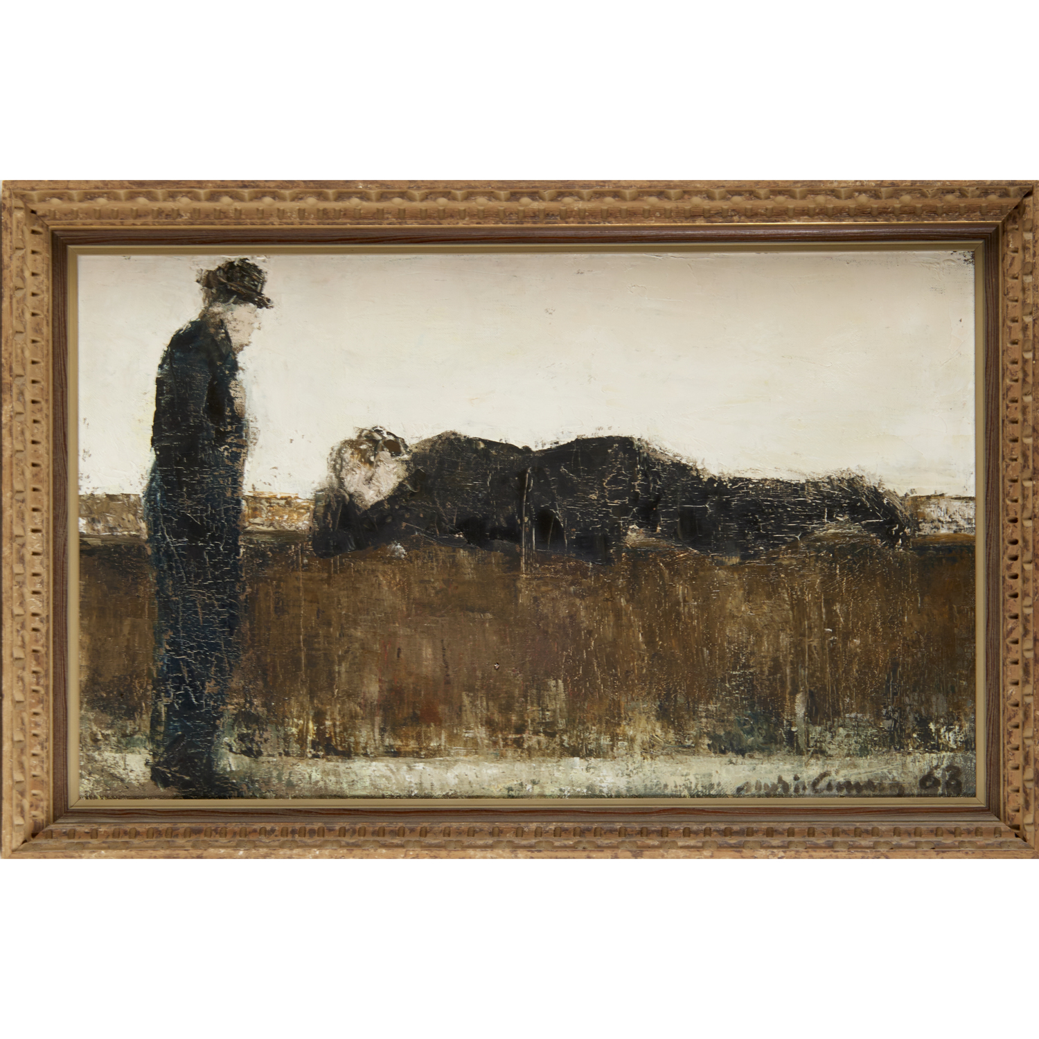 MARIO CIMARA, OIL ON CANVAS, 1963